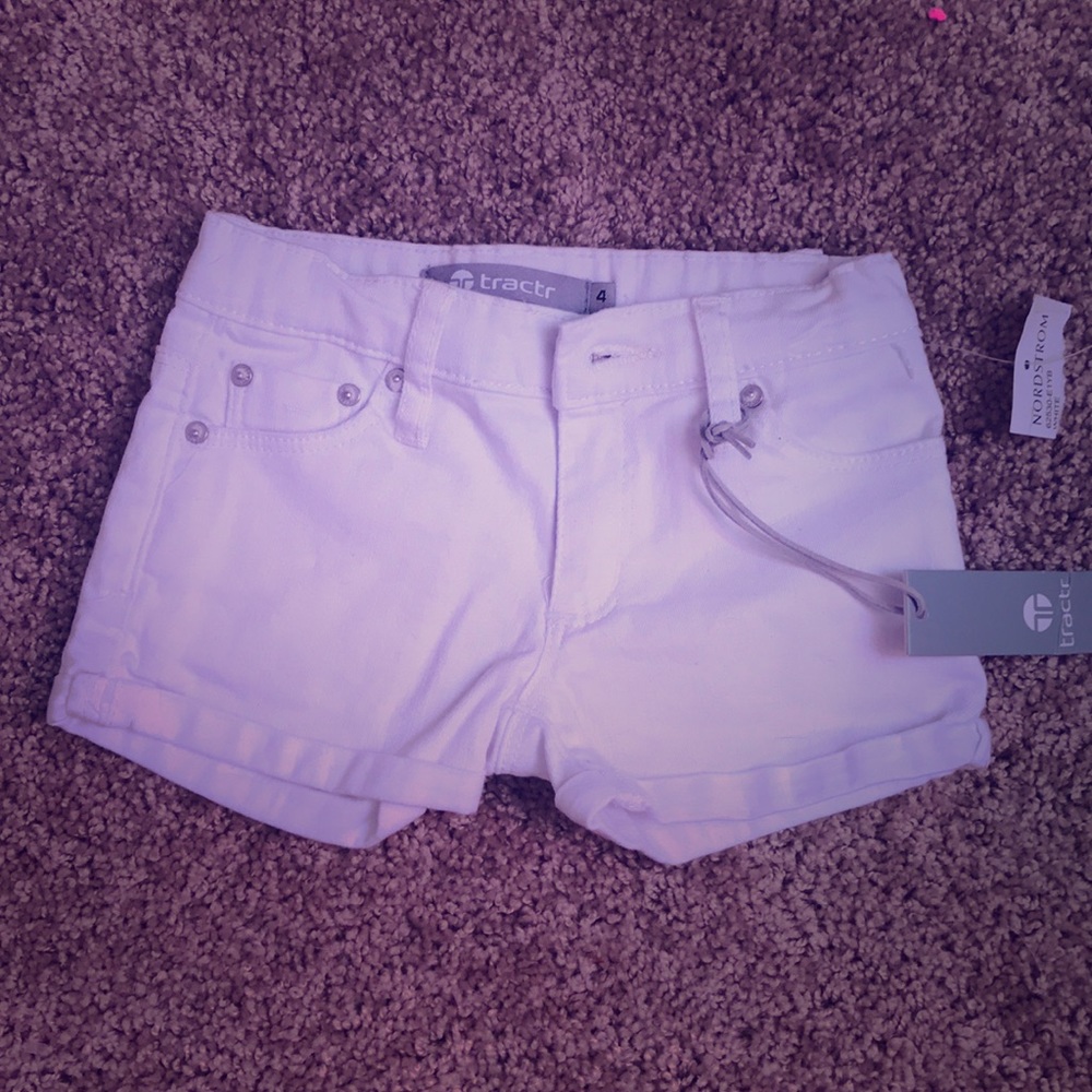 White girls jean shorts